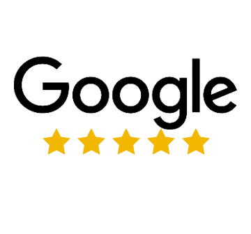 google logo with 5 stars