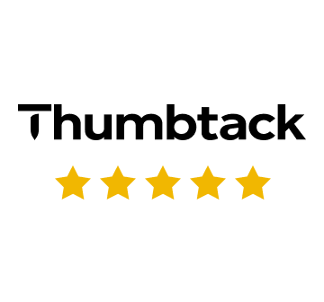 Thumbtack logo with 5 stars